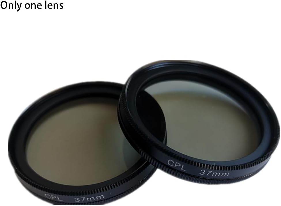 37mm CPL Phone Camera Lens, Clip-On Cellphone Lens CPL Filter Polarizer, Universal Cell Phone Camera Lens Compatible with Most Mobilephone Models(Black)