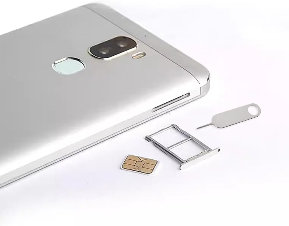 4 Pcs SIM Card Removal Openning Tool Tray Eject Pins Needle Opener Ejector Compatible with All iPhone Apple iPad HTC Samsung Galaxy Cell Phone Smartphone Watchchain Link Remover (Style C)