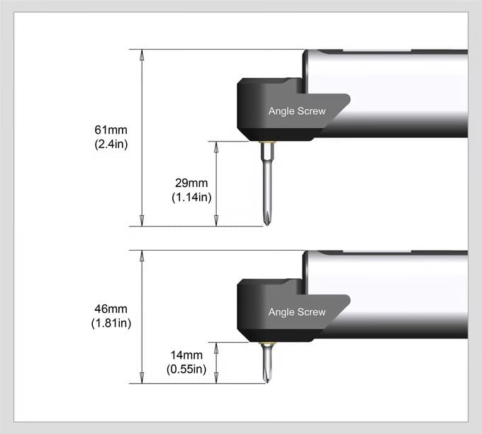 AM ARROWMAX 7.4V Mini Electric Screwdriver & Removable Angle Screw, Precision Electric Screwdriver Set, 60 in 1 Magnetic Bit, 5 Torque Setting, 5/32''Hex, Repair Tools For Phone Camera Watch (M1 PLUS)