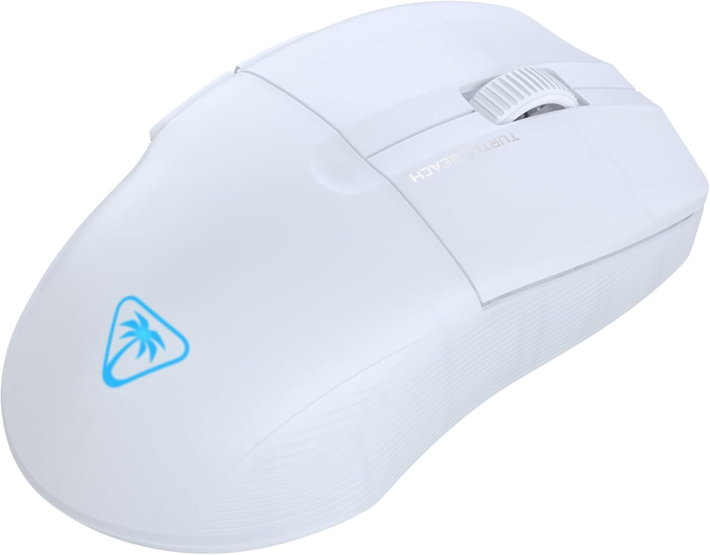 Turtle Beach Pure Air - Ultra-Light Wireless Ergonomic RGB Gaming Mouse, 26K DPI Optical Sensor, 125 Hour Battery, Dual Wireless System, Titan Optical Switches, Bluetooth, RGB Illumination - White