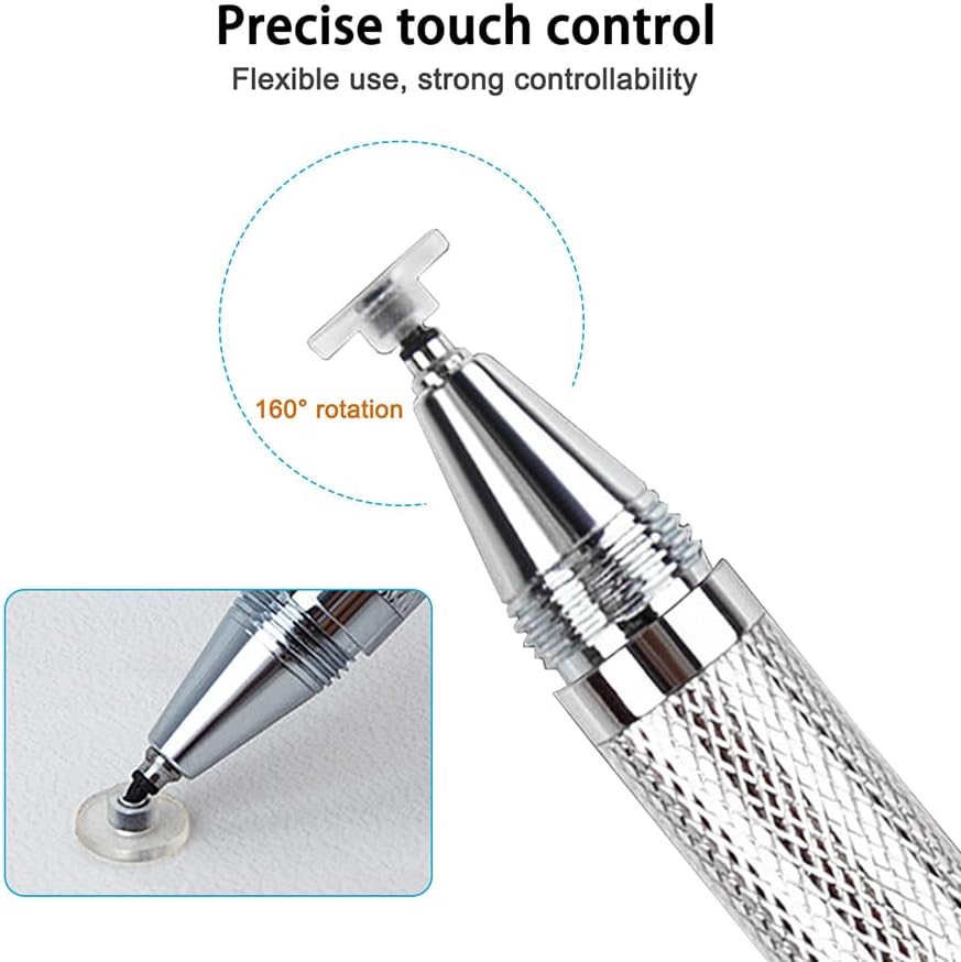 YuCool 20 Pieces Passive Stylus Pen Replacement Disc Tips, Universal Nibs Compatible with Capacitive Touch Screen