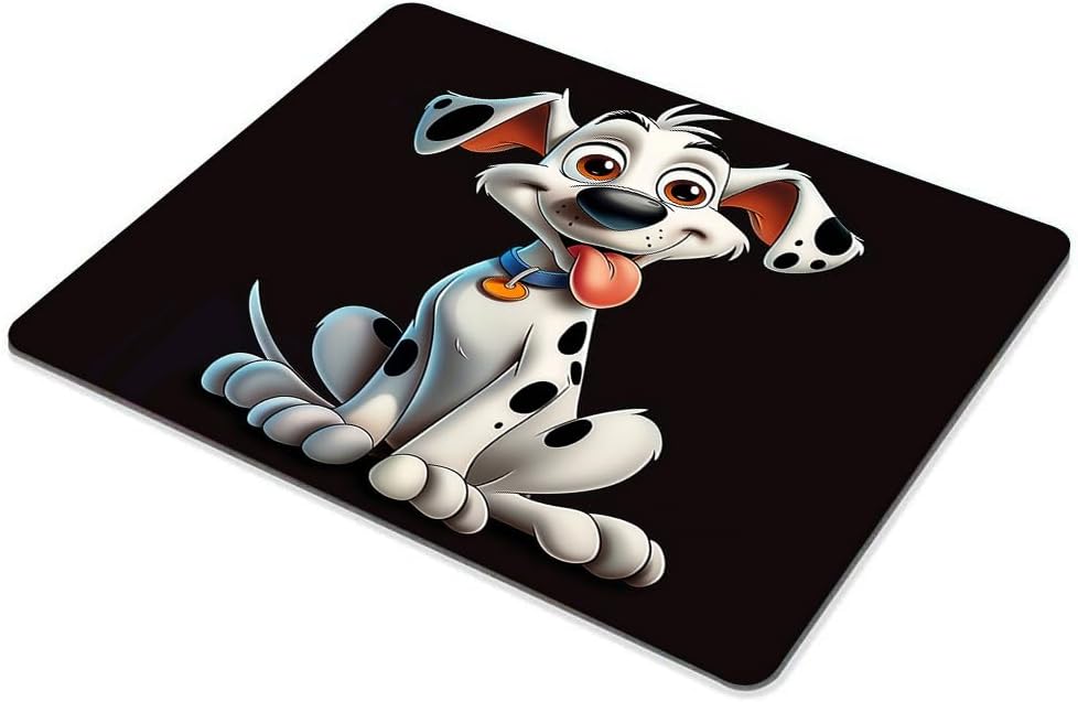 Square Mouse Pad Cute Cartoon Dog-1,Gaming Mouse Pads for Desk,Soft Computer Waterproof Non-Slip Mouse Mat