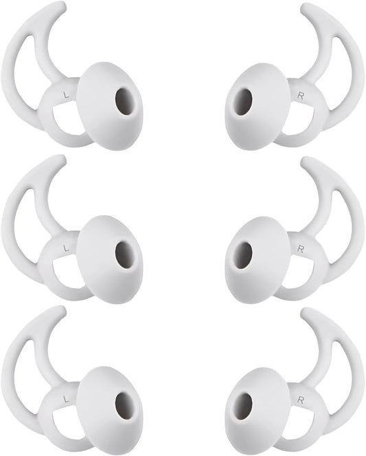 Medium Earbud Replacement Tips Silicone Ear Bud Tips Compatible with Bose Quietcomfort and Sport Headphone Ear Tips Earbud Cap 3 Pairs S M L