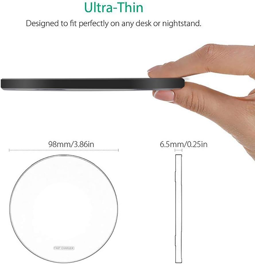 Fast Wireless Charger,20W Max Wireless Charging Pad Compatible with iPhone 16/15/14/13/12/SE/11/11 Pro/XS Max/XR,AirPods;FDGAO Wireless Charge Mat for Samsung Galaxy S25/S24/S23/Note,Pixel/LG