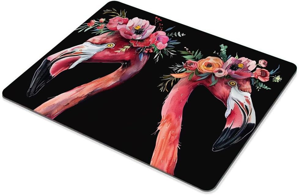 Square Mouse Pad Flamingo-1,Gaming Mouse Pads for Desk,Soft Computer Waterproof Non-Slip Mouse Mat