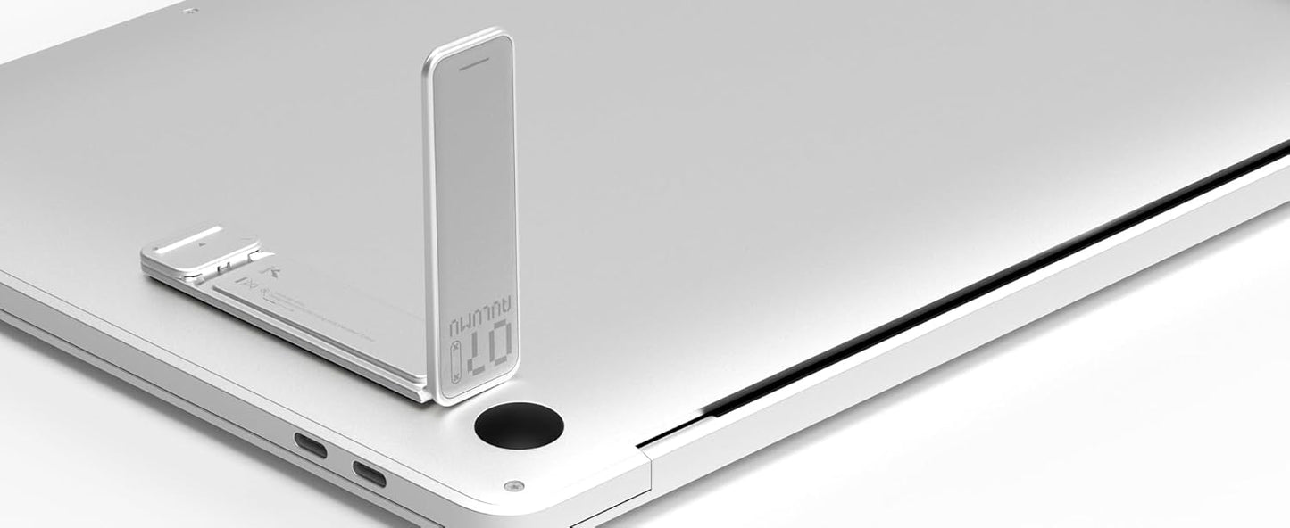 Aulumu G07 Pop Up Leg Stand | Super Portable Cooling Laptop Stand | Ergonomic Laptop Riser Lift for Desk for MacBook, All Laptops, Tablets, 8-20'', Silver