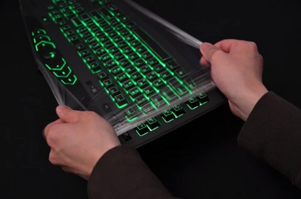 Universal KeyboardCap. Fully Covered Flat Style 0.025mm Waterproof Anti-Dust Desktop Keyboard Cover with Numeric Hospital/Dentist Use (Universal 3 Packs)