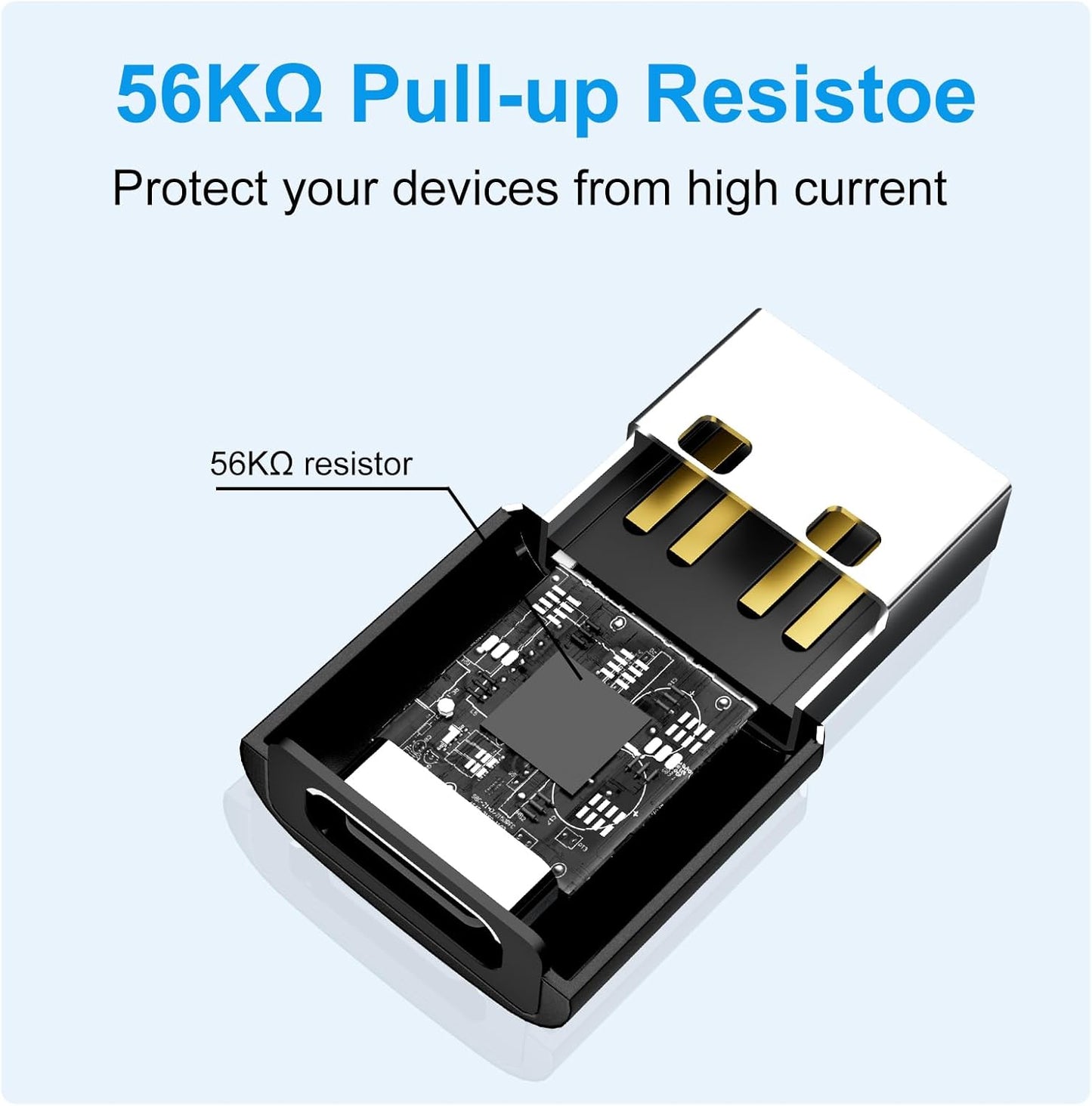 USB to USB C Adapter 8 Pack,USB to Type C Adapter,USBA Charger Type-C Fast Charging Cable Converter,USBC Adapters for iPhone 15 14 13,iWatch,iPad,Phones,Black