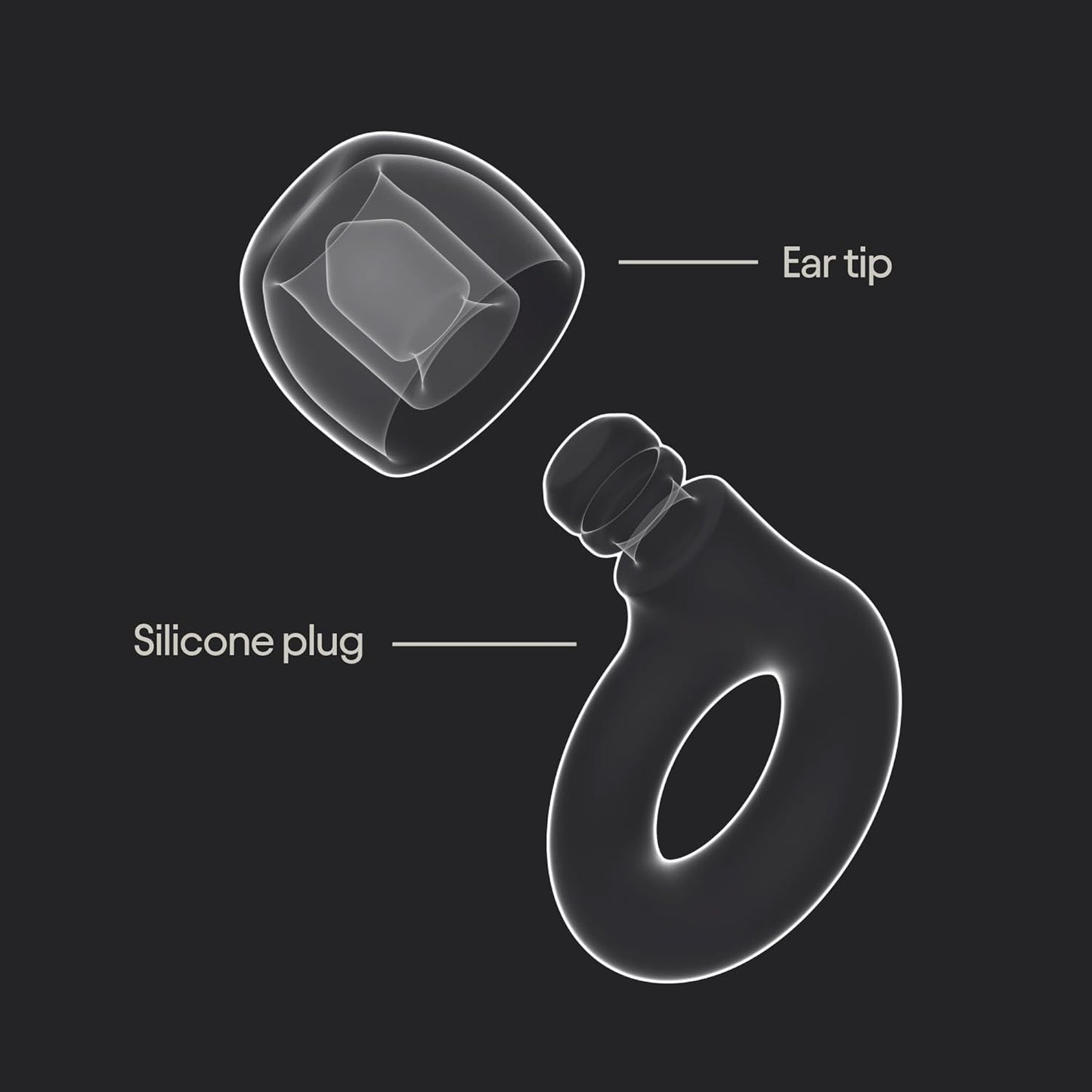 Loop Quiet 2 Ear Plugs Ultra-Comfy Reusable Noise-Reducing Earplugs for Sleep, Deep Focus, Travel, Sensitivity | Flexible Hearing Protection | Customizable Fit | 24dB (SNR) Noise Reduction
