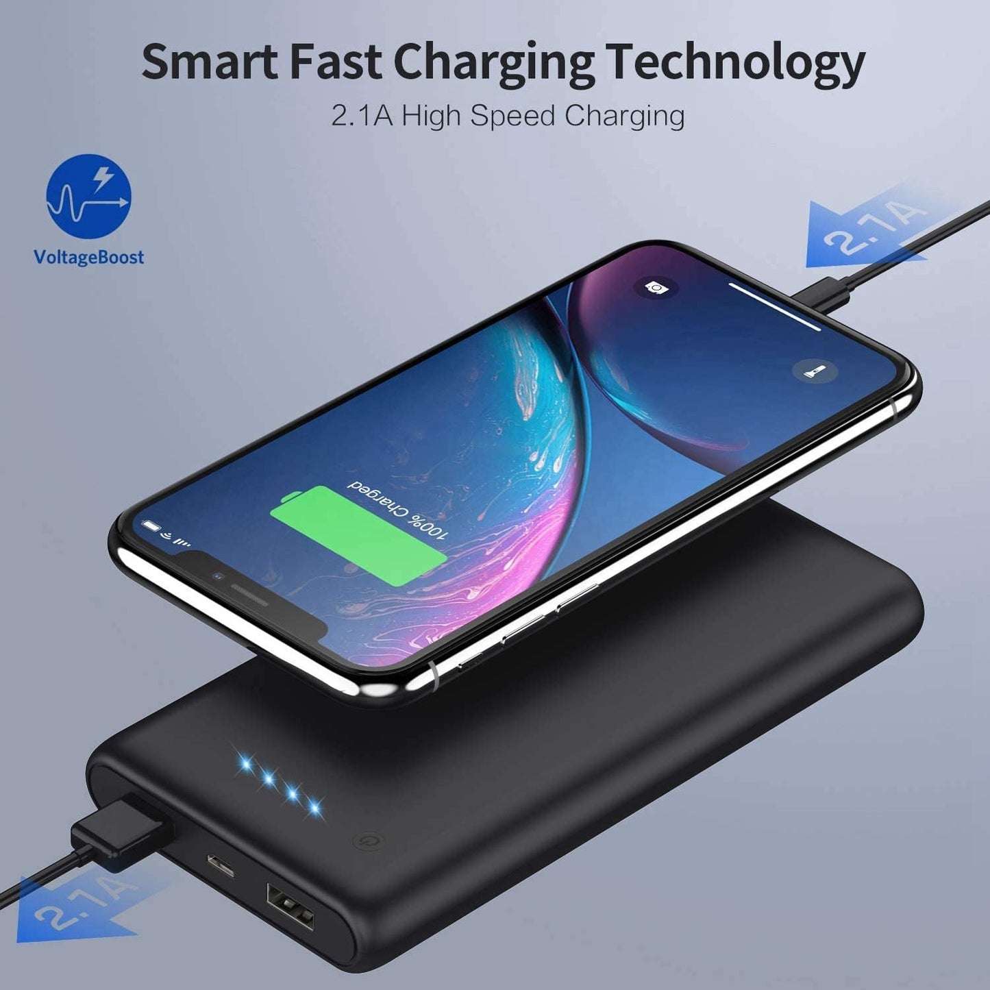 Portable Charger Power Bank 26800mah,Ultra-High Capacity Safer External Cell Phone Battery Pack,2 USB Output High Speed Charging Power bank Compatible with iPhone 16/15/14/13/12 Galaxy Android LG etc