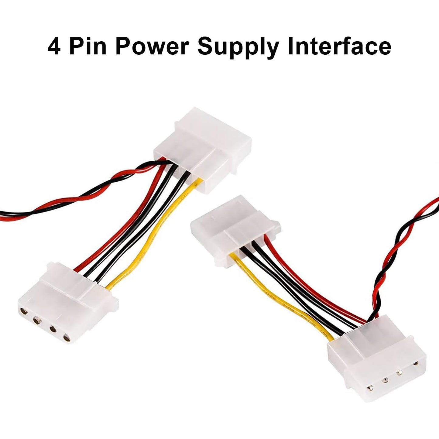 KETOTEK Digital Thermometer Temperature Meter Gauge Waterproof Sensor Probe Aquarium Car PC case Incubator Temp Meter 4 Pin Power Supply Celsius/Fahrenheit LCD Display