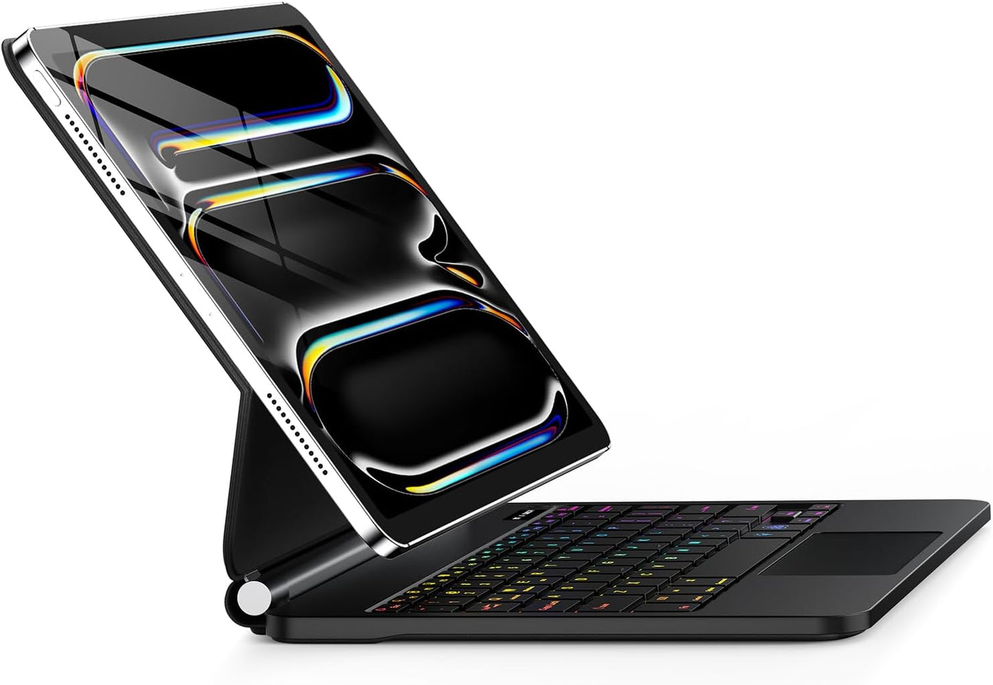 for iPad Pro 13 Inch Case with Keyboard (M4, 2024)๏ผMagic-Style Magnetic โ 7 Colors Backlight -Floating Cantilever Stand - Multi-Touch Trackpad Keyboard Case for iPad Pro 13