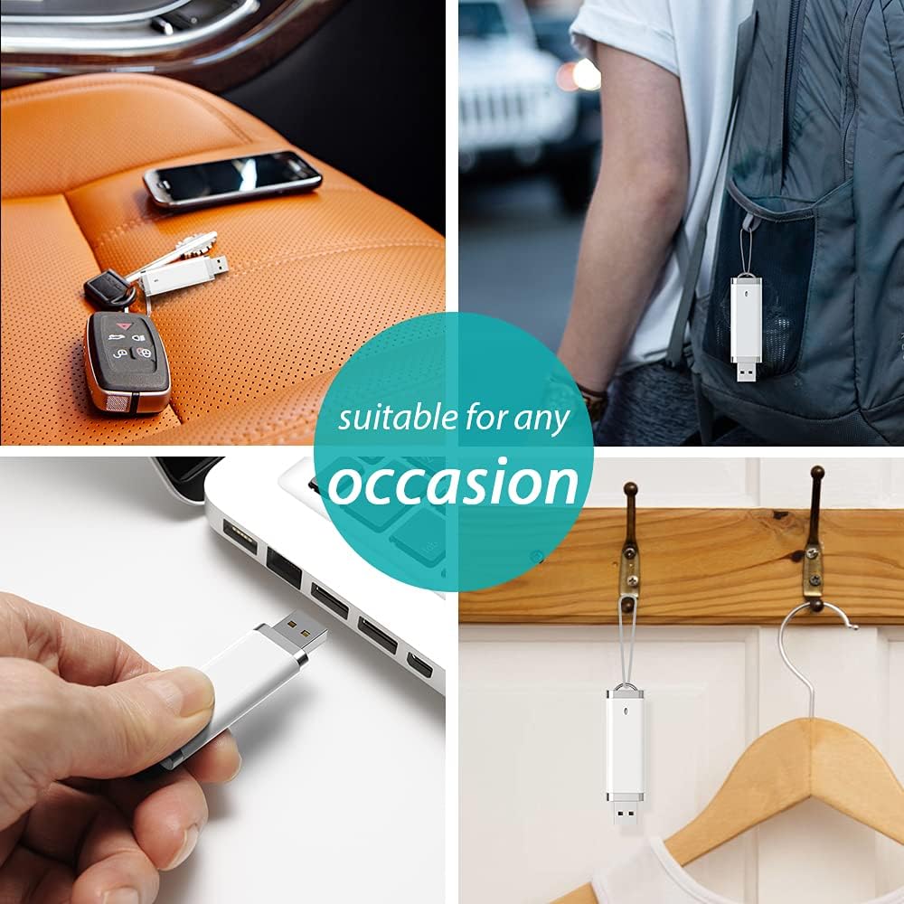 KEXIN 50 Pack 4GB Flash Drive - 4GB USB Pen Drive Memory Stick - 50 Pieces White (4G50PCS)