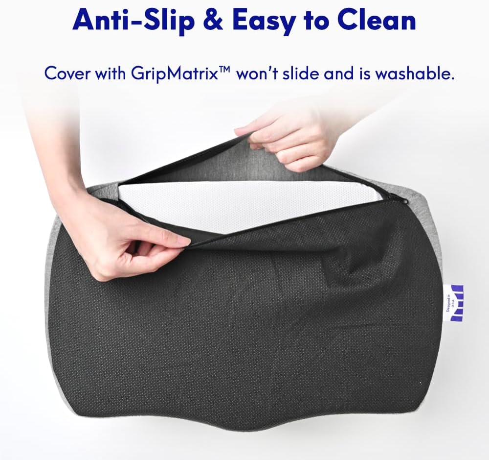 C CUSHION LAB Foot Rest for Under Desk at Work - Adjustable Memory Foam Foot Rest for Office Chair & Gaming Chair - Ergonomic Design for Back & Hip Pain Relief - Wellness Green