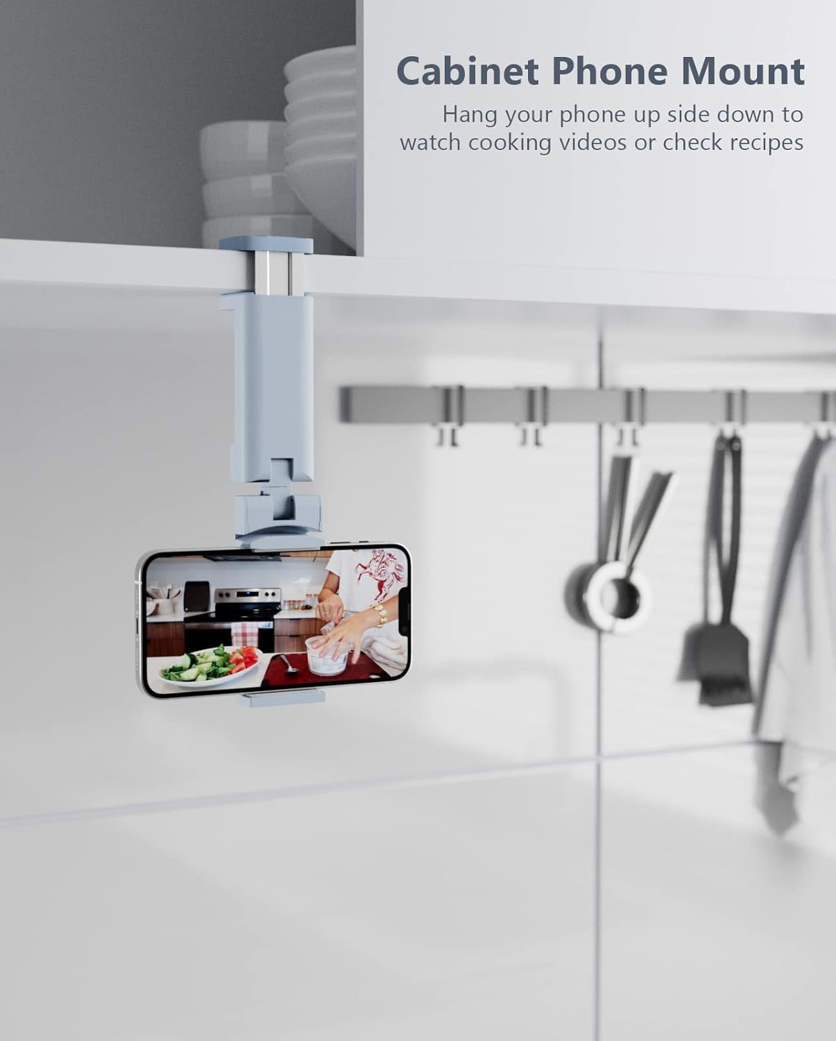 MiiKARE Airplane Travel Essentials Phone Holder, Universal Handsfree Phone Mount for Flying with 360 Degree Rotation, Accessory for Airplane, Travel Must Haves Phone Stand for Desk-Pink&Blue