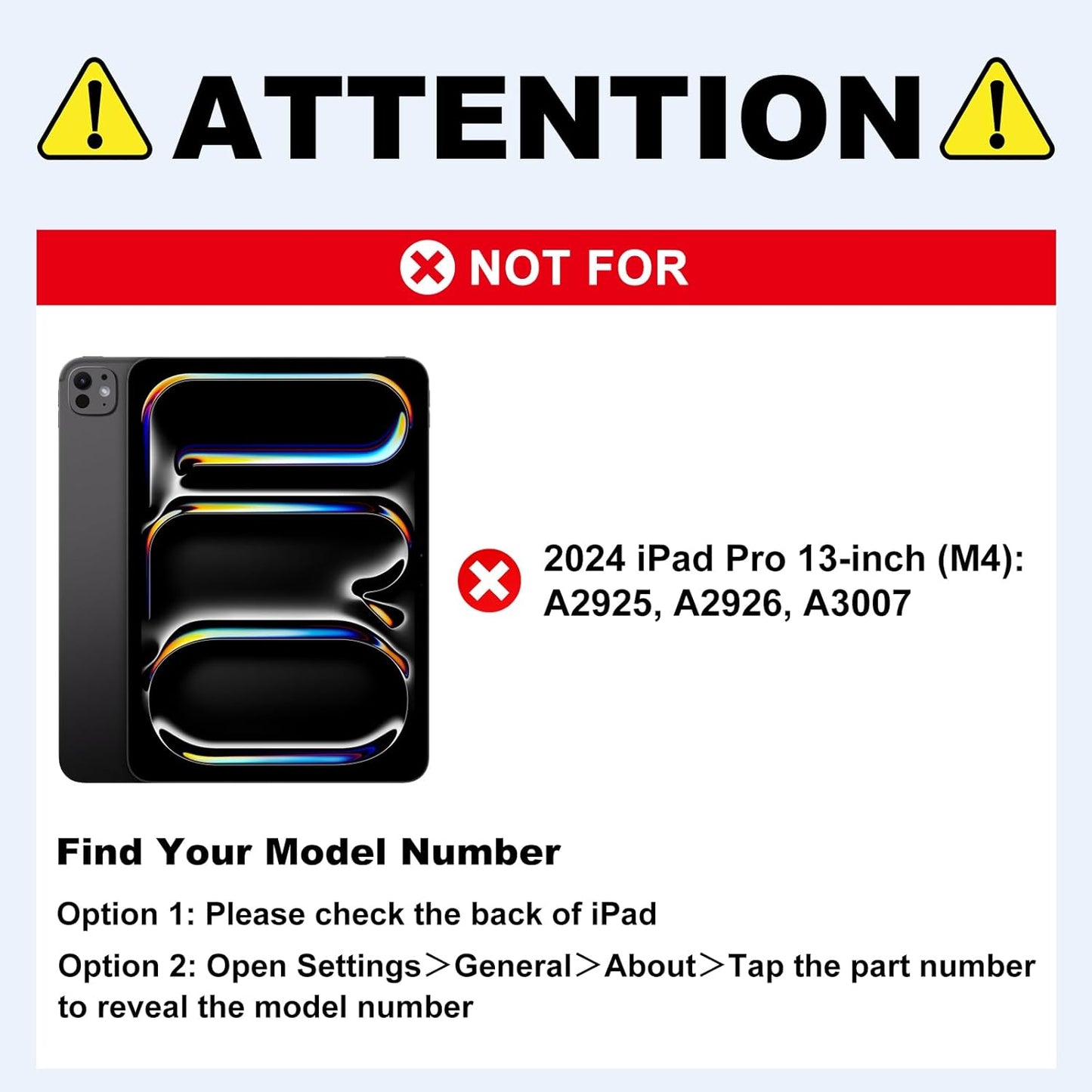 Keyboard Case for iPad Air 13 2024 and iPad Pro 12.9 inch 2022-6th / 2021-5th / 2020-4th / 2018-3rd Generation – Magnetic Keyboard Case with Multi-Touch Trackpad – Floating Cantilever Stand