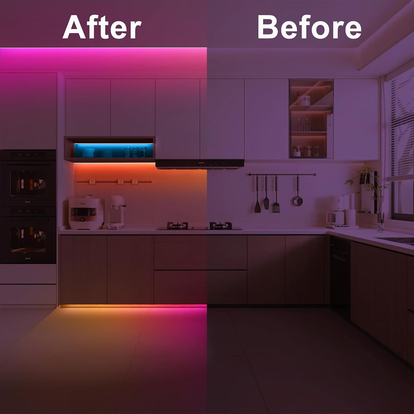 6.56ft Bluetooth RGB+IC COB Led Strip Light with App, Chasing COB Light Strip, Segmented Control, Music Sync, Color Changing Led Lights for Home Decor, Gaming, Cabinet, Desk