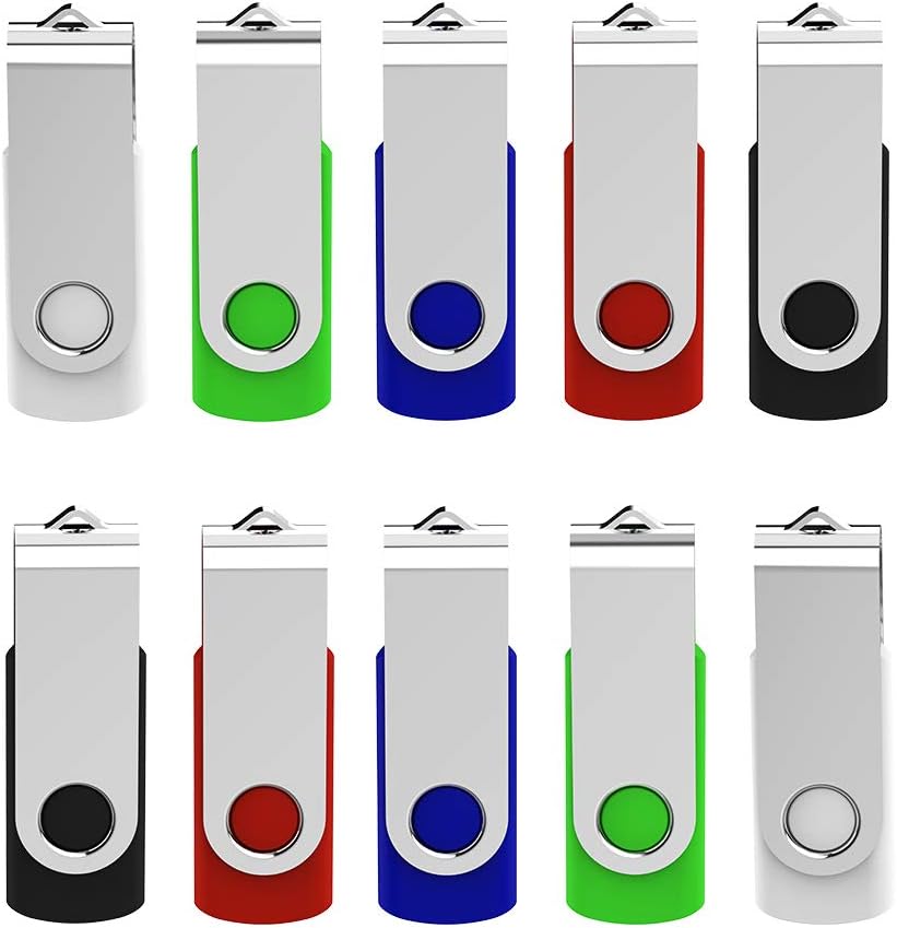 KEXIN 64GB USB Flash Drives 10 Pack - Thumb Drive USB Stick Jump Drive USB 2.0
