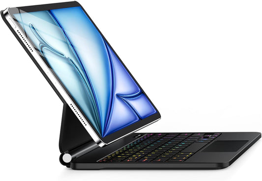 Keyboard Case for iPad Air 13 inch (M3 2025/M2, 2024),iPad Pro 12.9 inch (3/4/5/6th Gen),Magic-Style Magnetic – Floating Cantilever Stand – Backlit Keyboard Case with Multi-Touch Trackpad