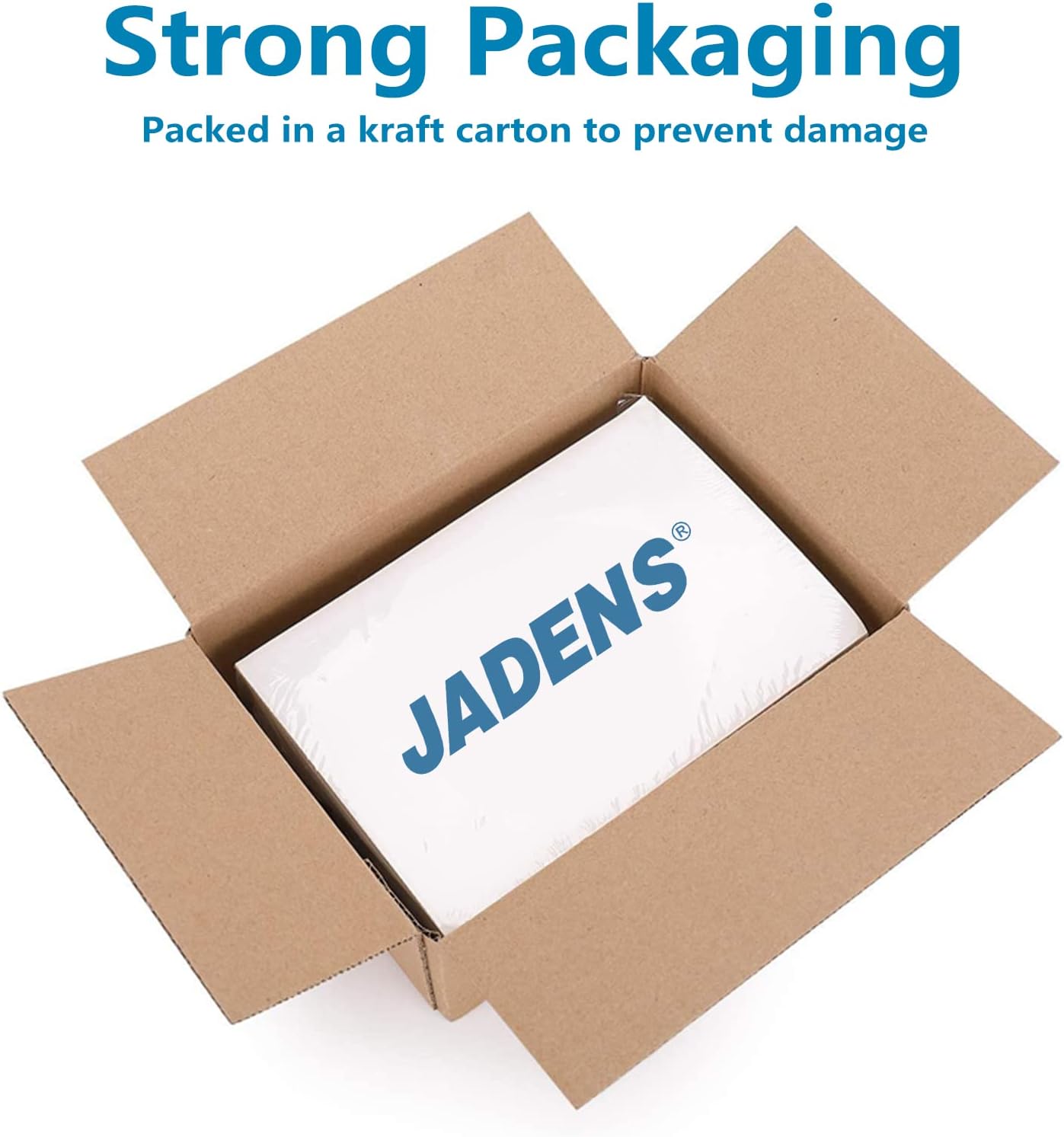 JADENS Thermal Labels 4x6-500 Labels, Compatible with Rollo, Brother, Zebra and Most Thermal Printer, Perforated, Commercial Grade, Doesn't Compatible with Dymo
