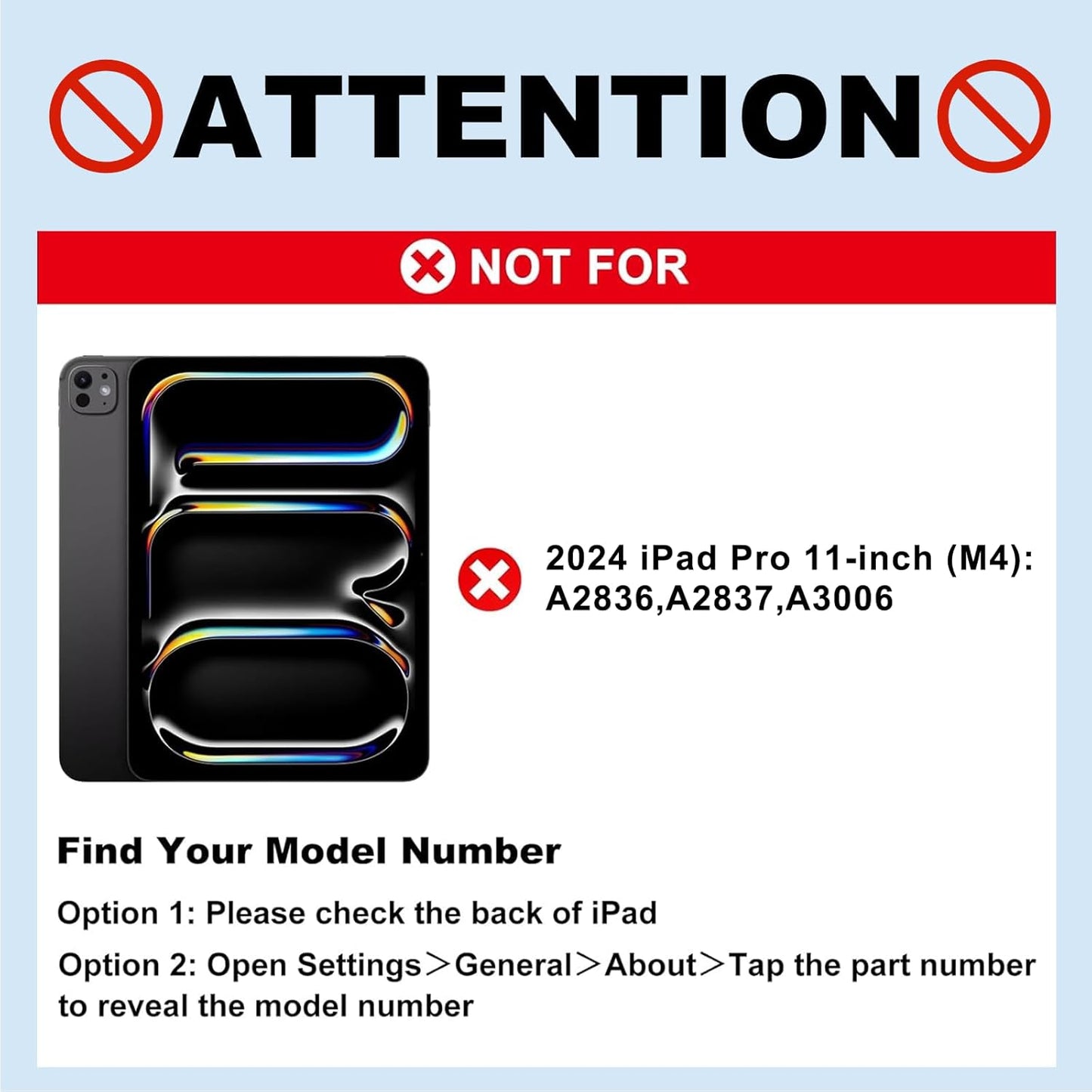 Keyboard Case for iPad Air 11" (M3 2025 / M2 2024) & iPad Pro 11"(1st/2nd/3rd/4th Gen), Slim Magic Keyboard with Multi-Touch Trackpad for 10.9"iPad Air 4th/5th Gen with 7-Color Backlit,White