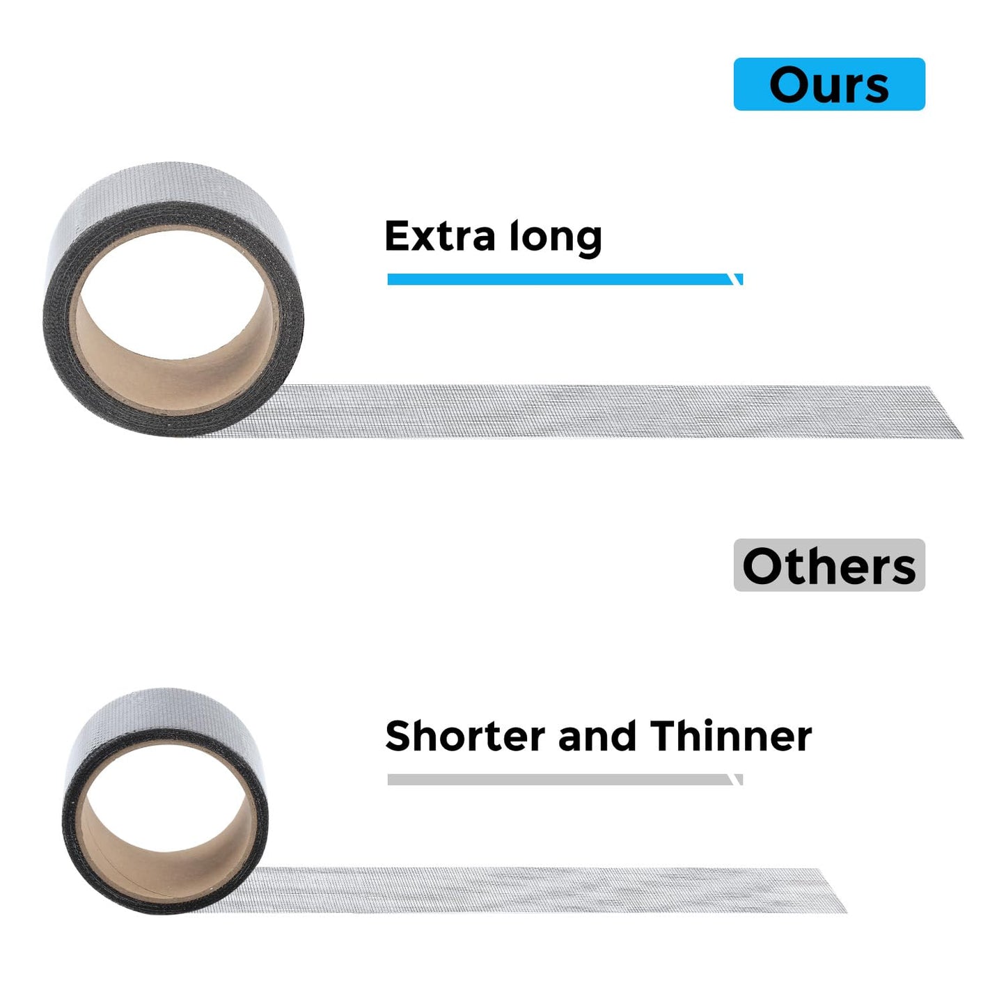 Grey Window Screen Repair Tape, 4IN X 20FT (240IN) Screen Repair Kit for Windows or Doors, Strong Adhesive Patch Kit Fiberglass Mesh Tape