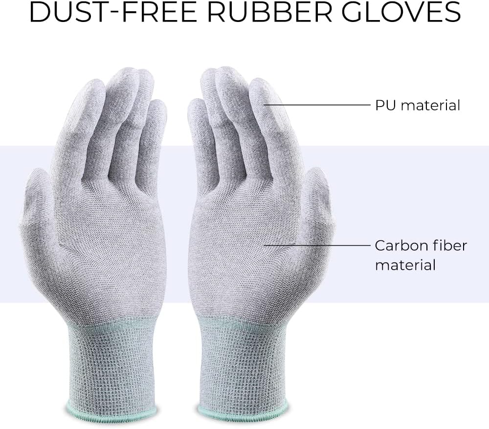 K&F Concept APS-C Sensor Cleaning Kit - 16pcs Swabs, 20ml Cleaner & Gloves, Camera Lens Cleaning Kit for CMOS & CCD Sensors