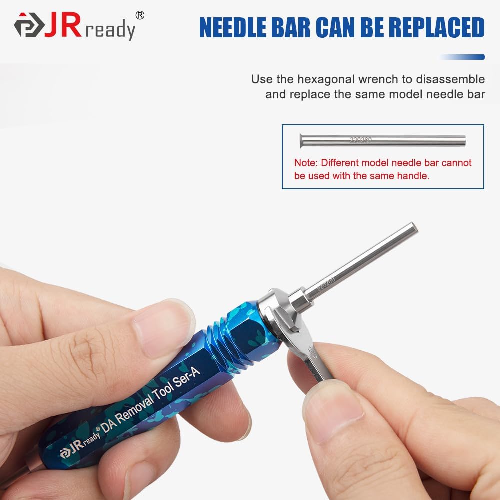 JRready ST5289 Tube Type Ejector Rod Contact Pin Extraction Tool for Molex .062" & .093”/HARTING/TE Heavy Duty/Weather Pack/AMP 4.2/6.35/2.13/CPC/RT360 Contacts, Terminal Insertion Toolsl, 9PCS
