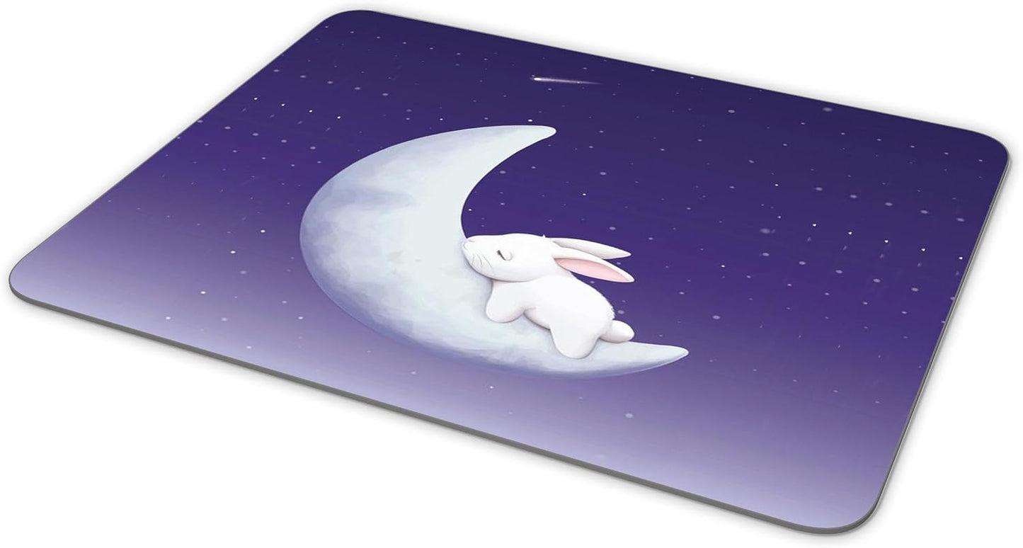 TuMeimei Non-Slip Rubber Mouse Pad (The Rabbit Sleeps on The Moon)