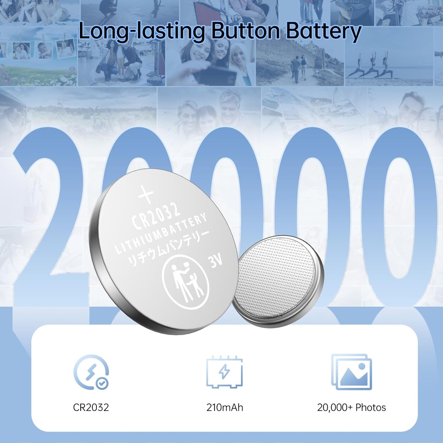 ATUMTEK Camera Remote Shutter for iPhone and Android Smartphones (2 Pack), Wireless Phone Remote Control Selfie Button for Photos and Videos (Bluetooth 5.2), Wrist Strap Included, Black