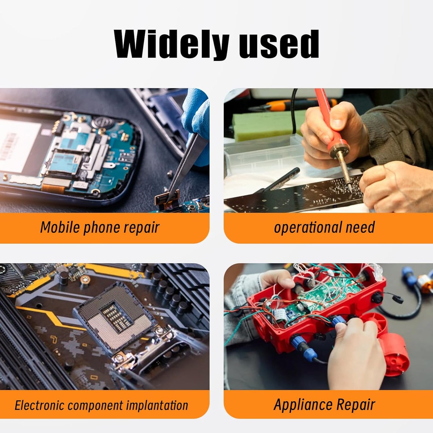 TOWOT No-Clean Soldering Flux Paste for Electronics, 30 ml, Pneumatic Dispenser with Plunger & Dispensing Tip