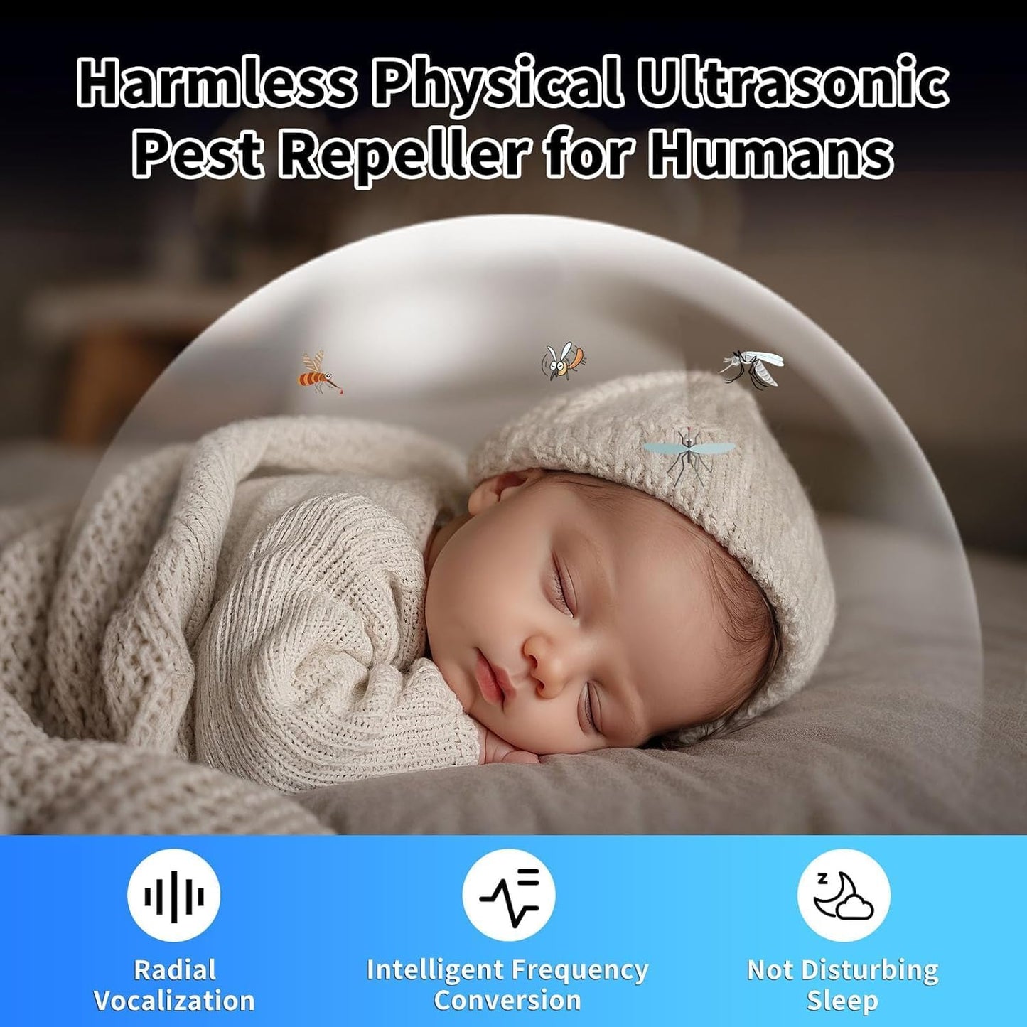 2025 Upgraded Version Ultrasonic Repeller Indoor, Mouse Traps Repellent Plug in, Pest Control, Repellent Roach, Rodent, Mouse, Bugs, Mosquito, Spider, Ant for Home,Kitchen, Office, Warehouse 6 Packs