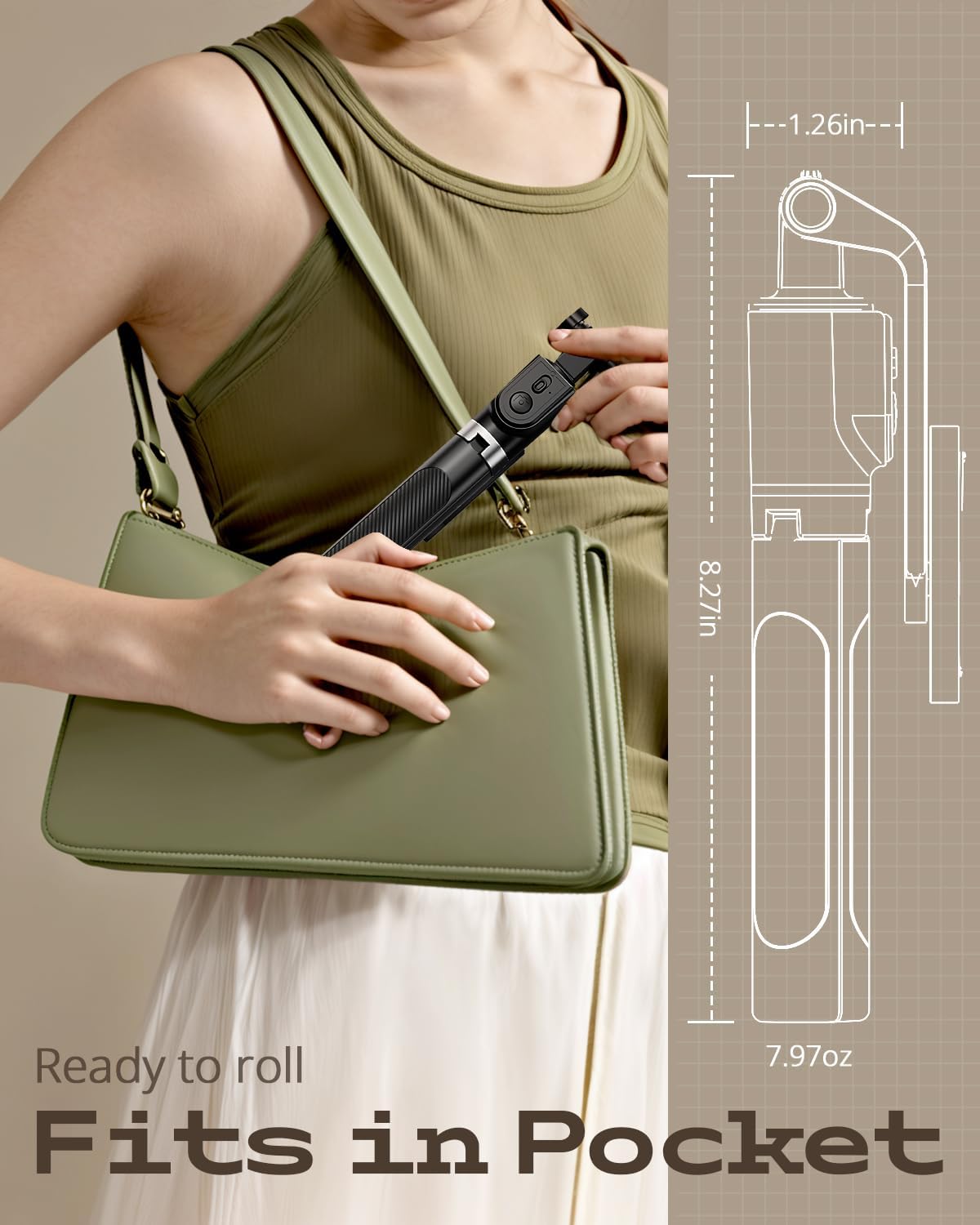 UBeesize Selfie Stick Tripod for iPhone and Android, 52'' Extendable Phone Tripod Stand with Remote, Portable Selfie Sticks with Phone Holder for Video Recording & Travel