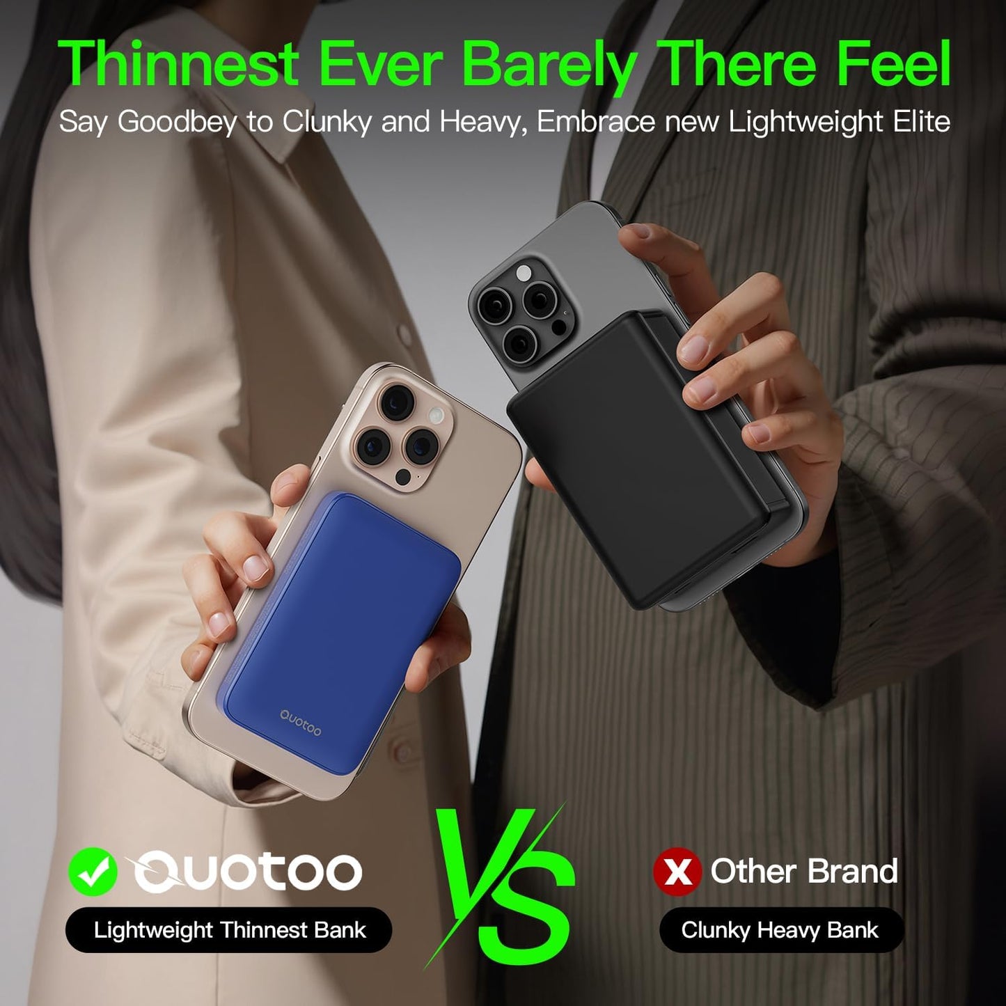 2025 Magnetic 15W Power Bank for iPhone,5000mAh Magsafe Battery Pack with 20w Fast Charging,Slim Magsafe Power Bank in&Out,with LED Display,Wireless Portable Charger for iPhone 16/15/14/13/12 Series