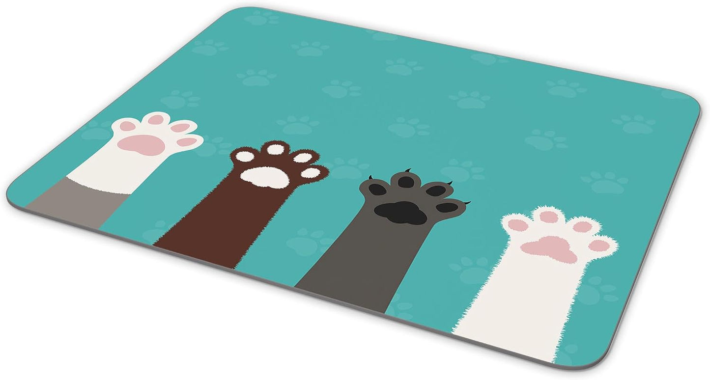 TuMeimei Non-Slip Rubber Cute Animal Hands Mouse Pad