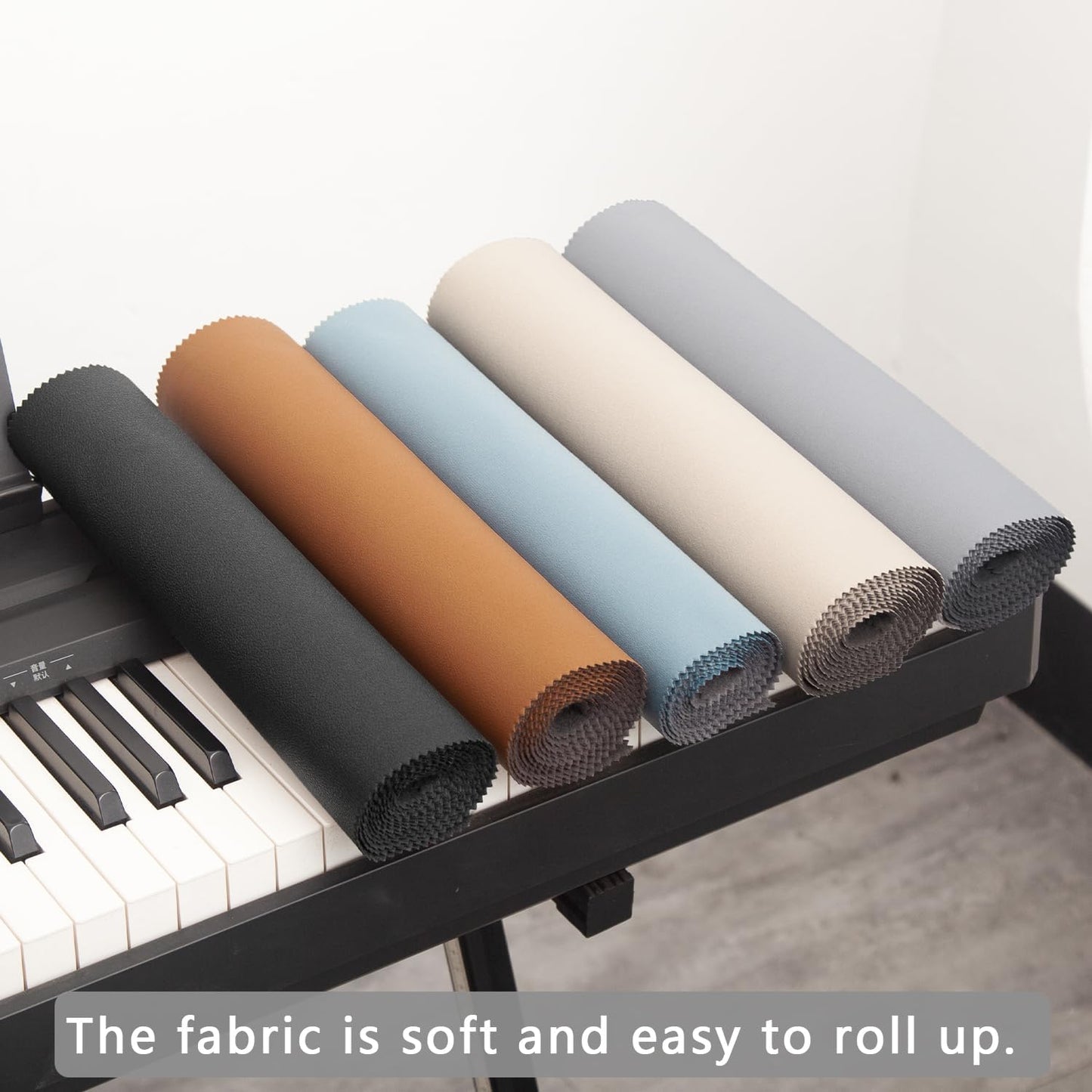 Keyboard Piano Cover, Digital Piano Dust Cover, Light Luxury Soft and Premium Surface, Thickening Electronic Organ Covering Keyboard Update Encasement (Brown)