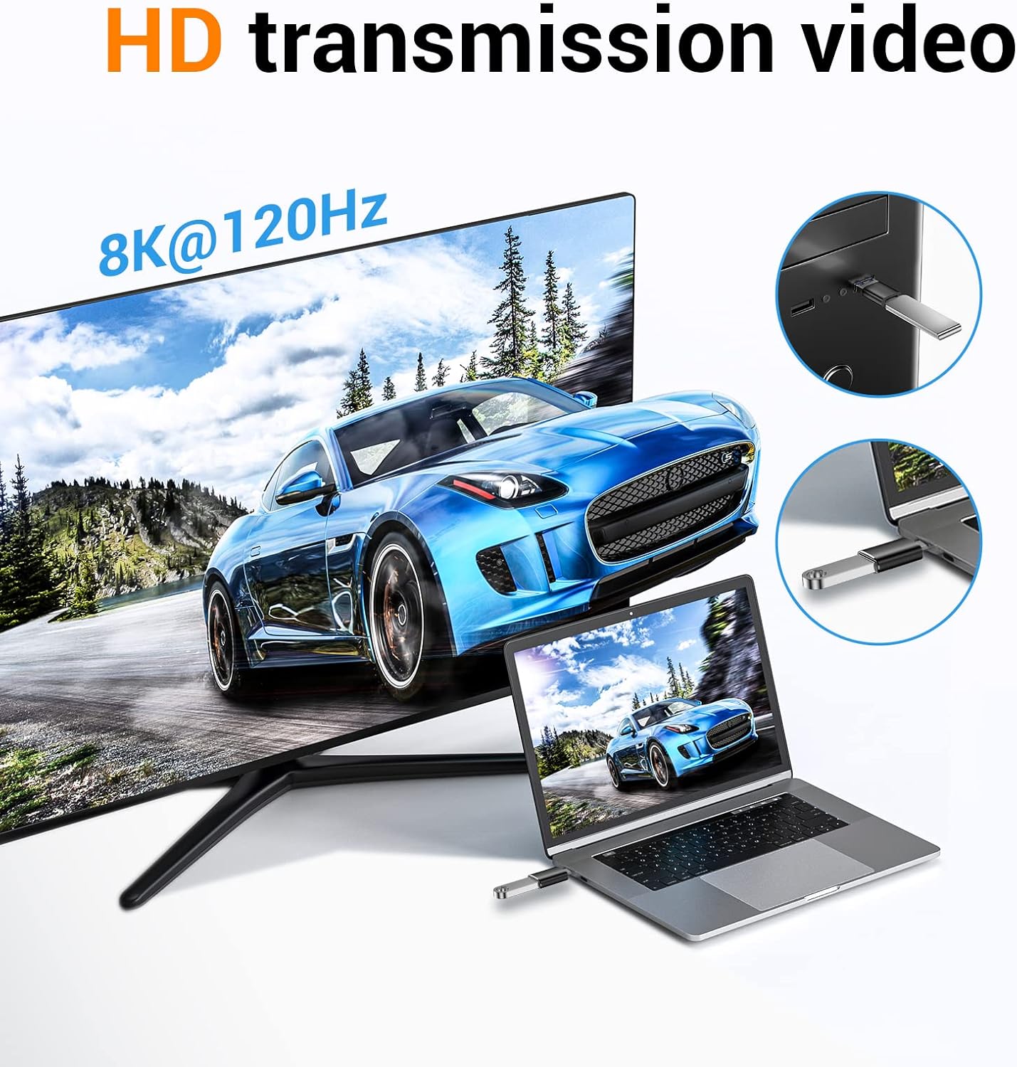 Temdan USB to USB C Adapter πππππ€,Car Charger OTG Converter Compatible with MacBook Pro Air 2024,Samsung Notebook and More Type C,for iPhone 16 15 14 13 Plus Pro Max,Serial Adapters,OTG Adapters