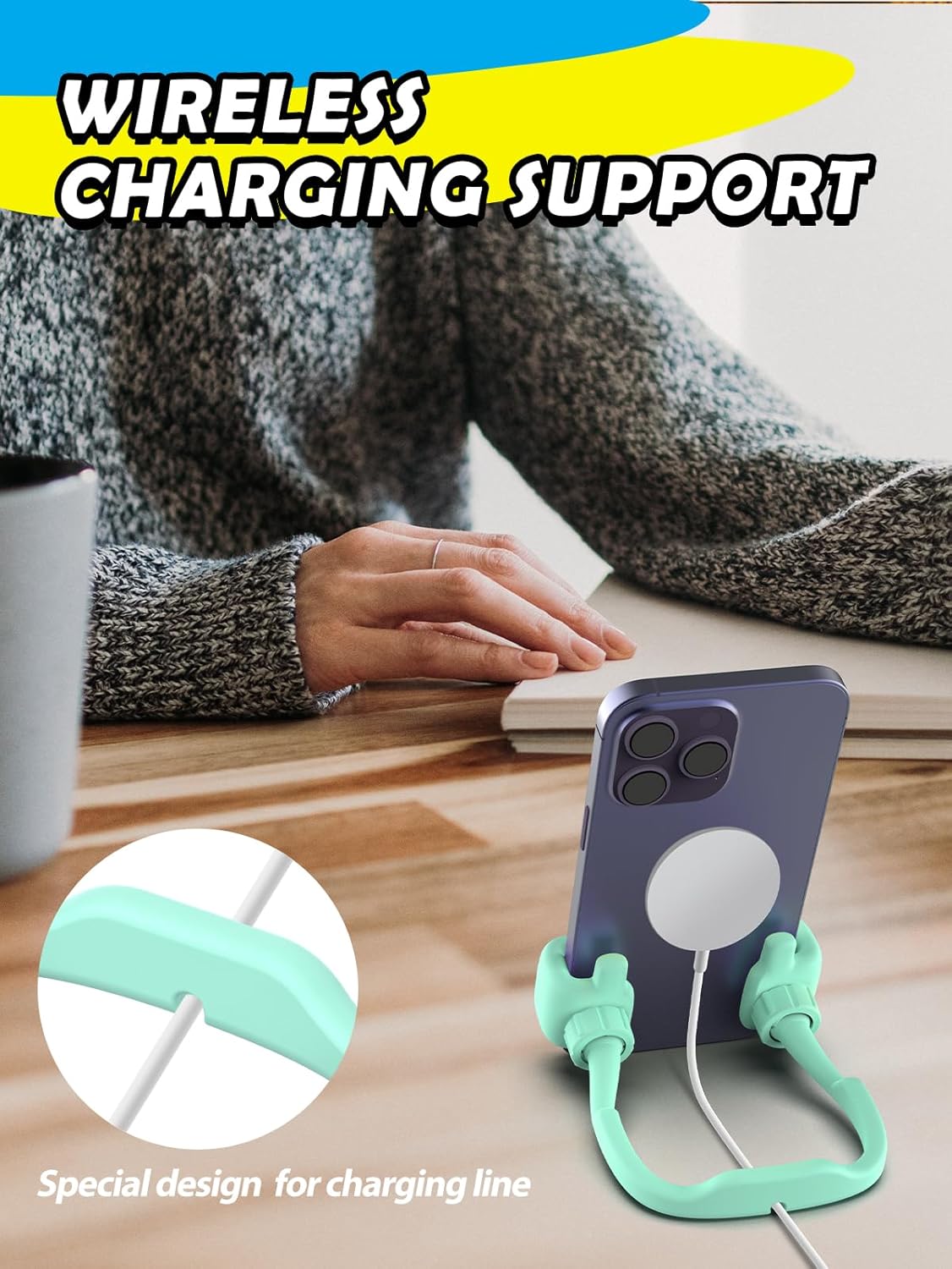 Graduation Gifts for Boys Girls Cell Phone Stand: Thumbs Up Lazy Phone Stand Holder Funny Gadgets Birthday Gifts for Kids Teens Adults Men Women Teenage Dad Mom Husband Wife Who Have Everything