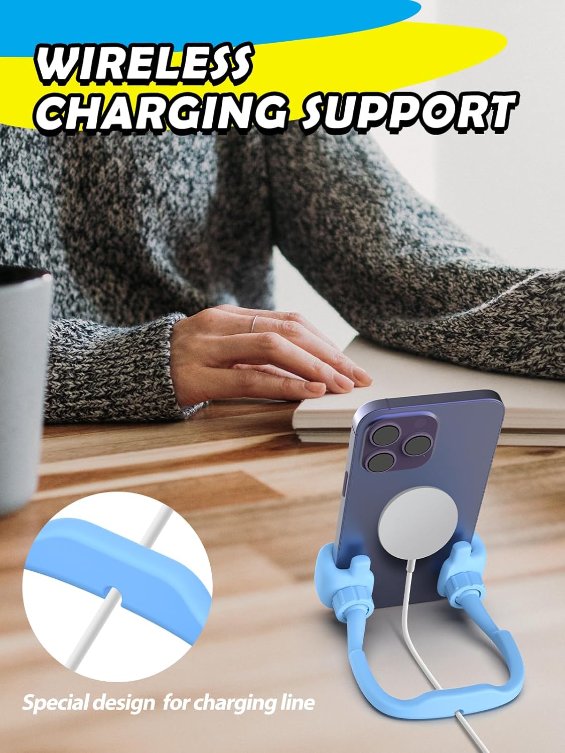 Graduation Gifts for Girls Boys Cell Phone Holder: Trendy Stuff Gifts for Kindergarten College High School Thumbs Up Lazy Cellphone Holder for Desk Funny Birthday Idea Teenager Mom Who Have Everything