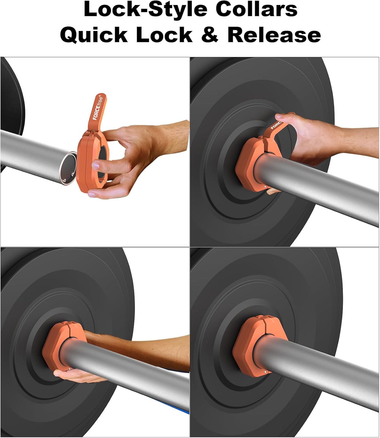 Magnetic Barbell Clamps 2 Inch Olympic – Quick Release Barbell Collars with Anti-Slip TPR Lining | Heavy Duty Weight Clips for Bars for Pro Gym Equipment