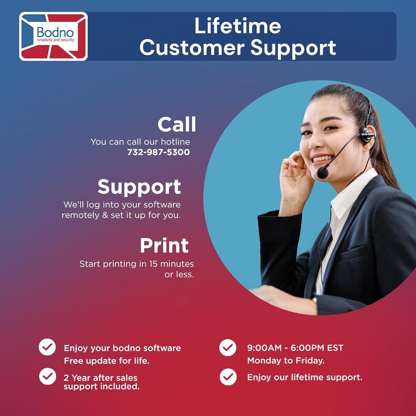 Bodno Magicard Pronto 100 ID Card Printer & Complete Supplies Package ID Software - Silver Edition