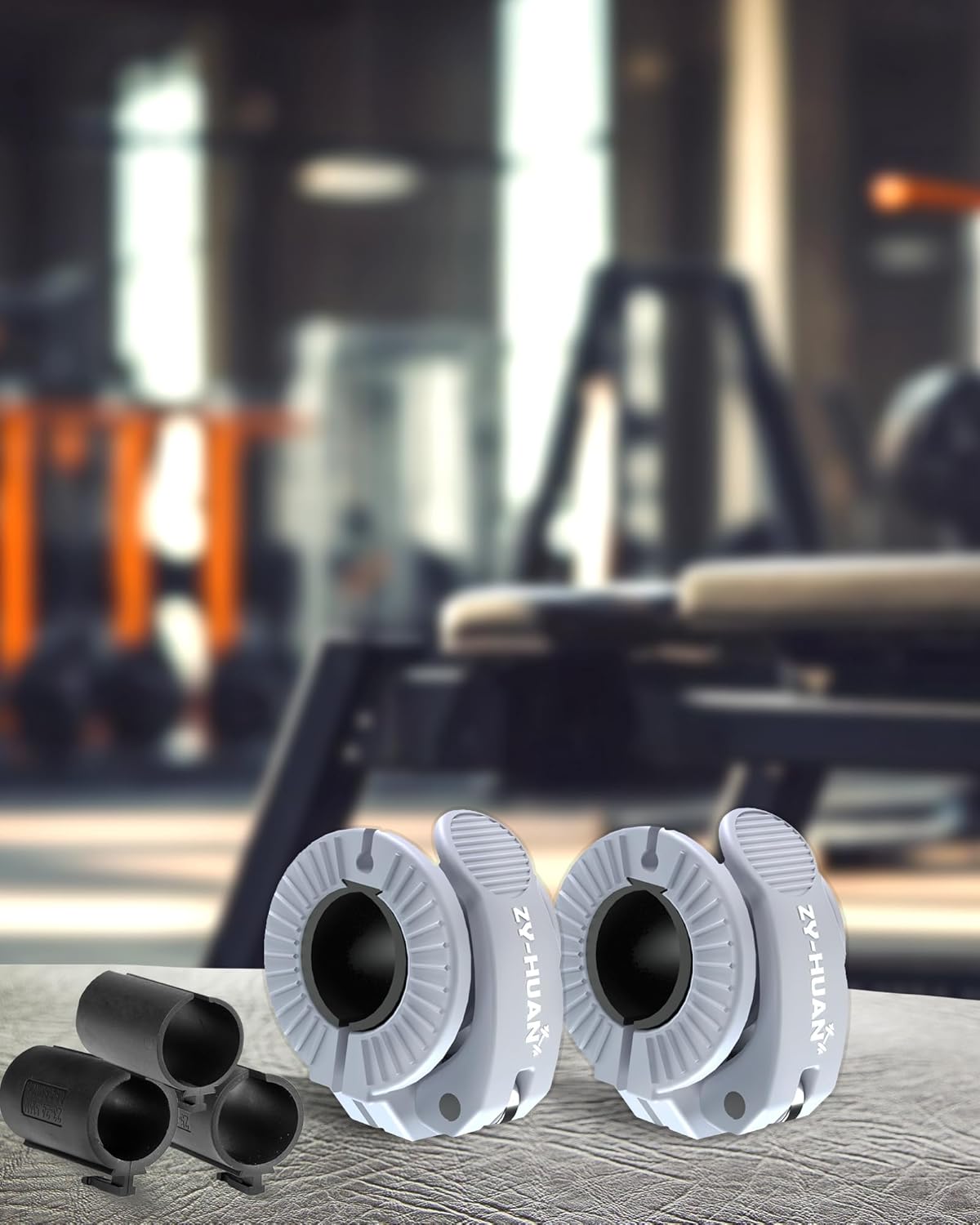 Pro Barbell Clips 1 inch Barbell Clamps 0.9-1.18inch Quick Release Weight Clips for Bars Multi-Size Adjustable Olympic Barbell Clamps