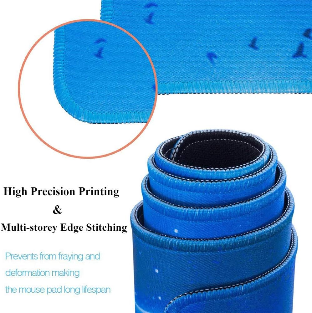 RTGGSEL 31.5x11.8 Inch Non-Slip Long Extended Large Gaming Mouse Pad with Stitched Edges XL Laptops Keyboard Mouse Mat(AK47)