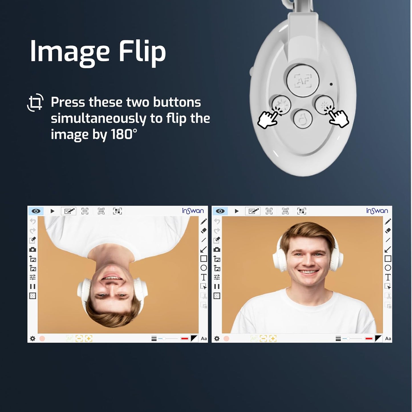 INS-2 4K USB 13MP Document Camera with Auto Focus, LED Light, Mic, A3-Size Capture, Compatible with MacOS, iPadOS, Windows, Chromebook for Remote Teaching, Web Conferencing