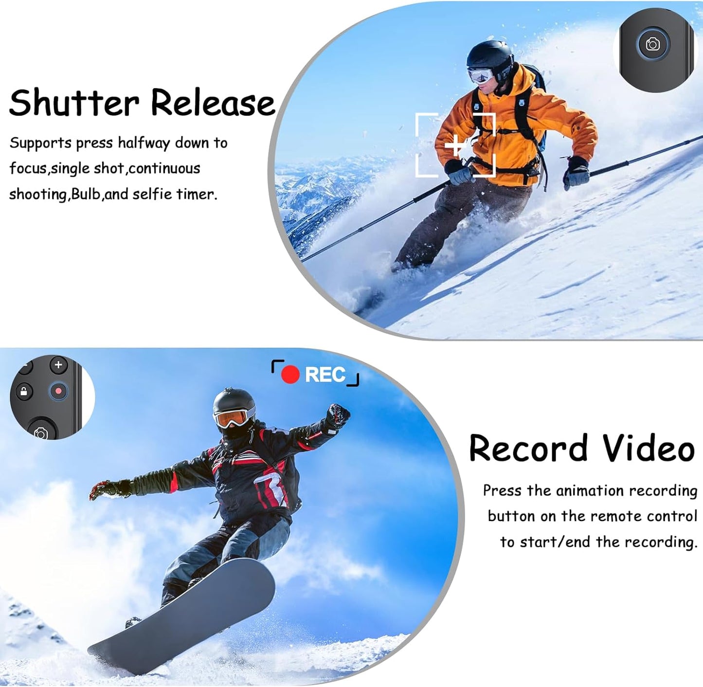 for Fuji Camera Rechargeable Shutter Release, AODELAN Wireless Remote Control Compatible with Fujifilm X-T30 II,X-S10,X-H2,X-H2S,X-T3,X-T4,X-T5,X-S20,X-T30,X-T50,X-M5,X100VI,X-E5,X Half