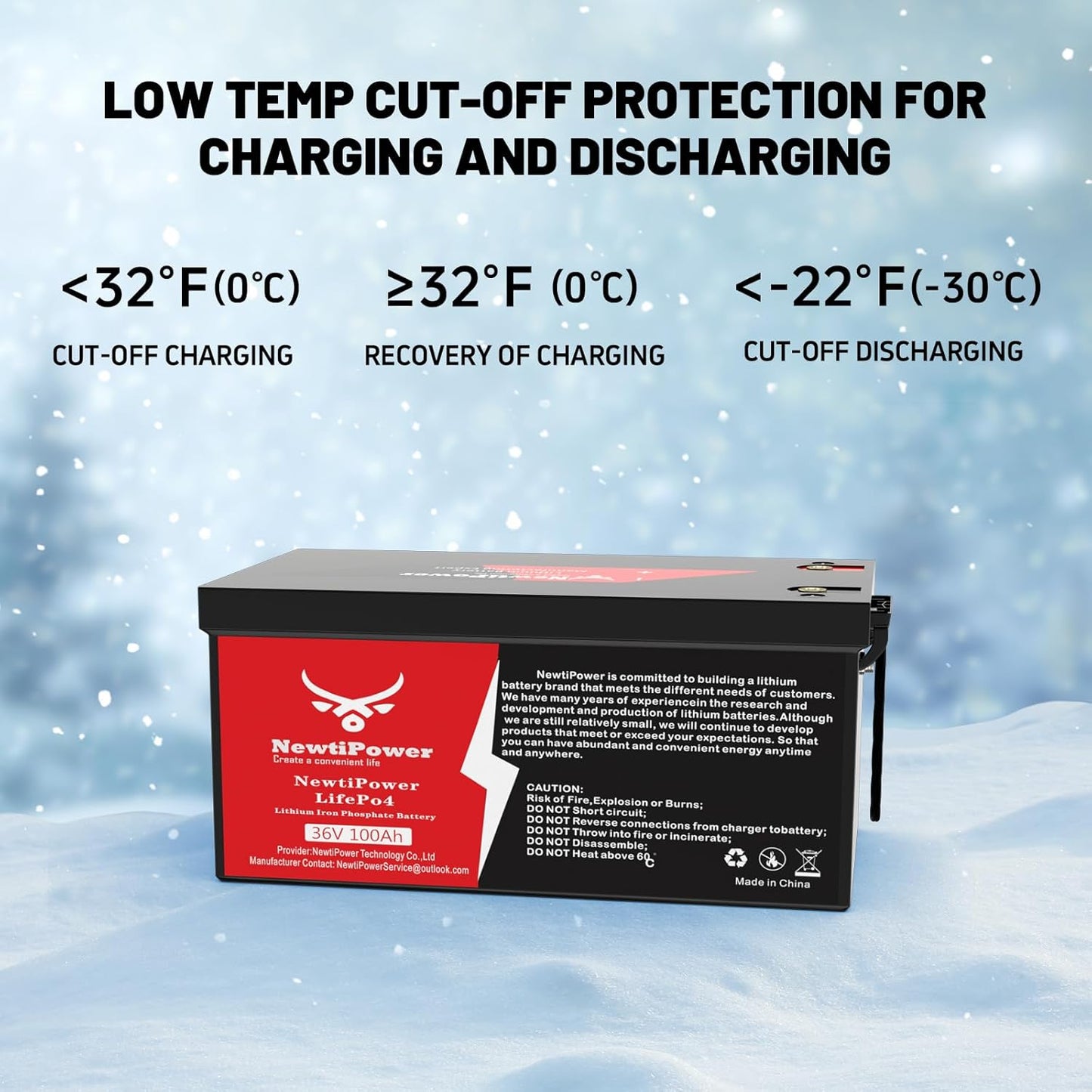 36V 100Ah Golf Cart Lithium LiFePO4 Battery with 200A BMS Grade A Cells Deep Cycle Rechargeable Battery,10000+ Cycles,Perfect for Golf Cart,Off Grid Applications (36V 100Ah)