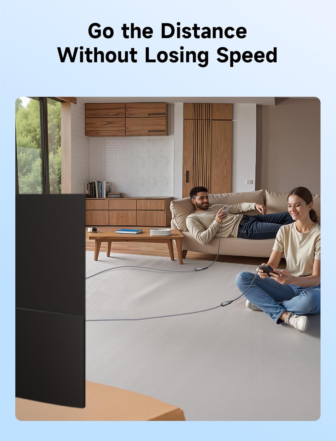 JSAUX 2Pack 10FT+10FT USB 3.0 Extension Cable, Type A Male to Female USB Extender Cord Nylon Braided Compatible with Webcam, Camera, Phone, USB hub, Mouse, Keyboard, Printer, Hard Drive, Xbox-Grey