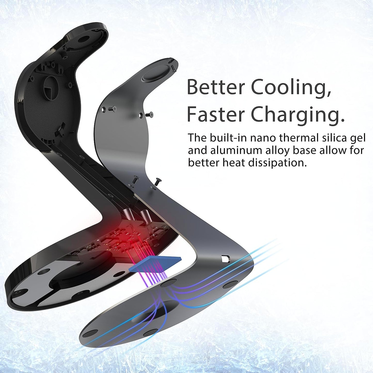 3 in 1 Charging Station for Apple Devices,Mag-Safe Charger Stand Fast Charging,Wireless Charger for iPhone 16/15/14/13/12 Series,& AirPods,& iWatch(USB-C Charger Included)