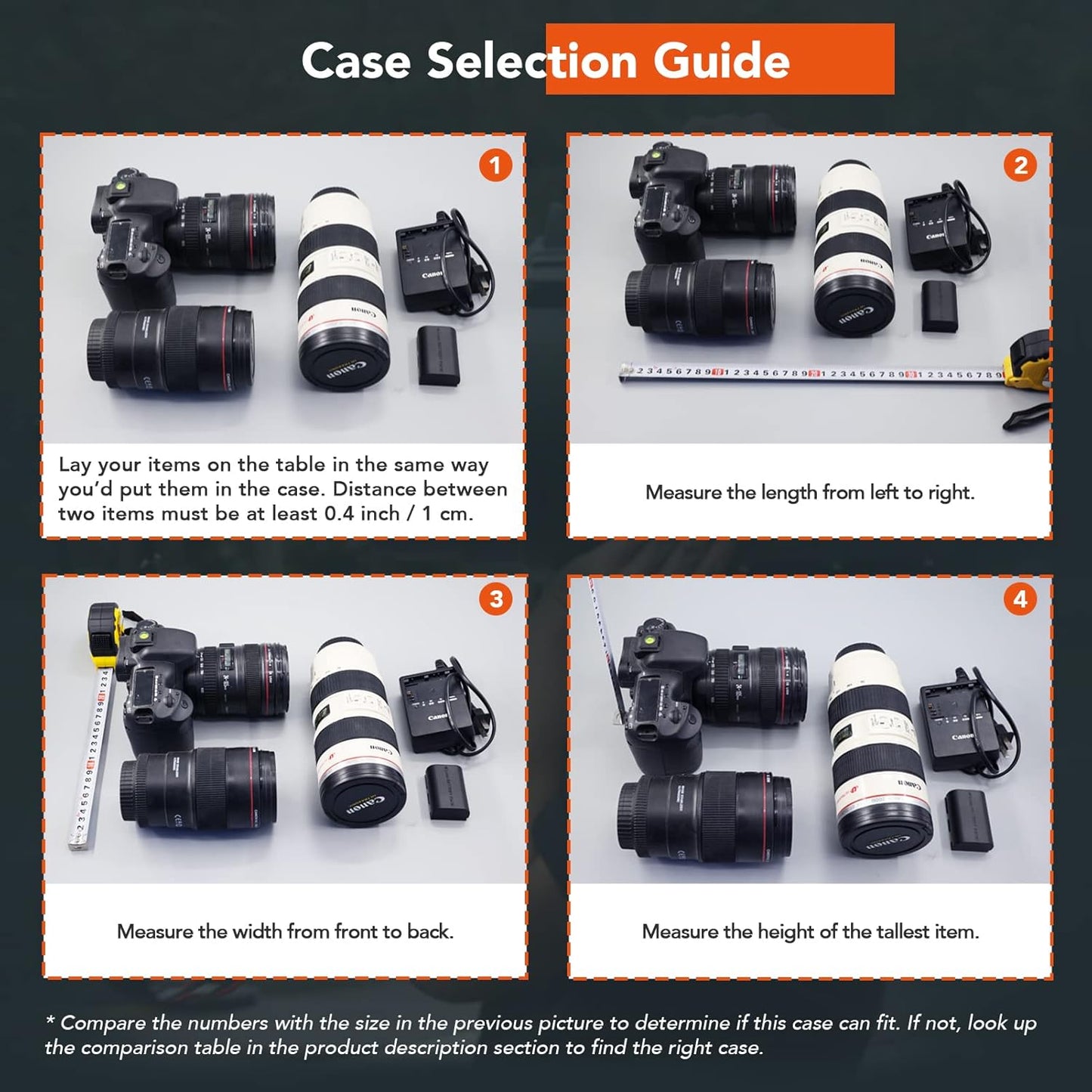 Lykus HC-4410 Waterproof Hard Case with Customizable Foam Insert, Interior Size 17.32x11.42x4.72 in, Suitable for up to 16" Laptop,Starlink Mini,Keyboard,Drill,Audio Mixer,Mic,Flashlight,and More