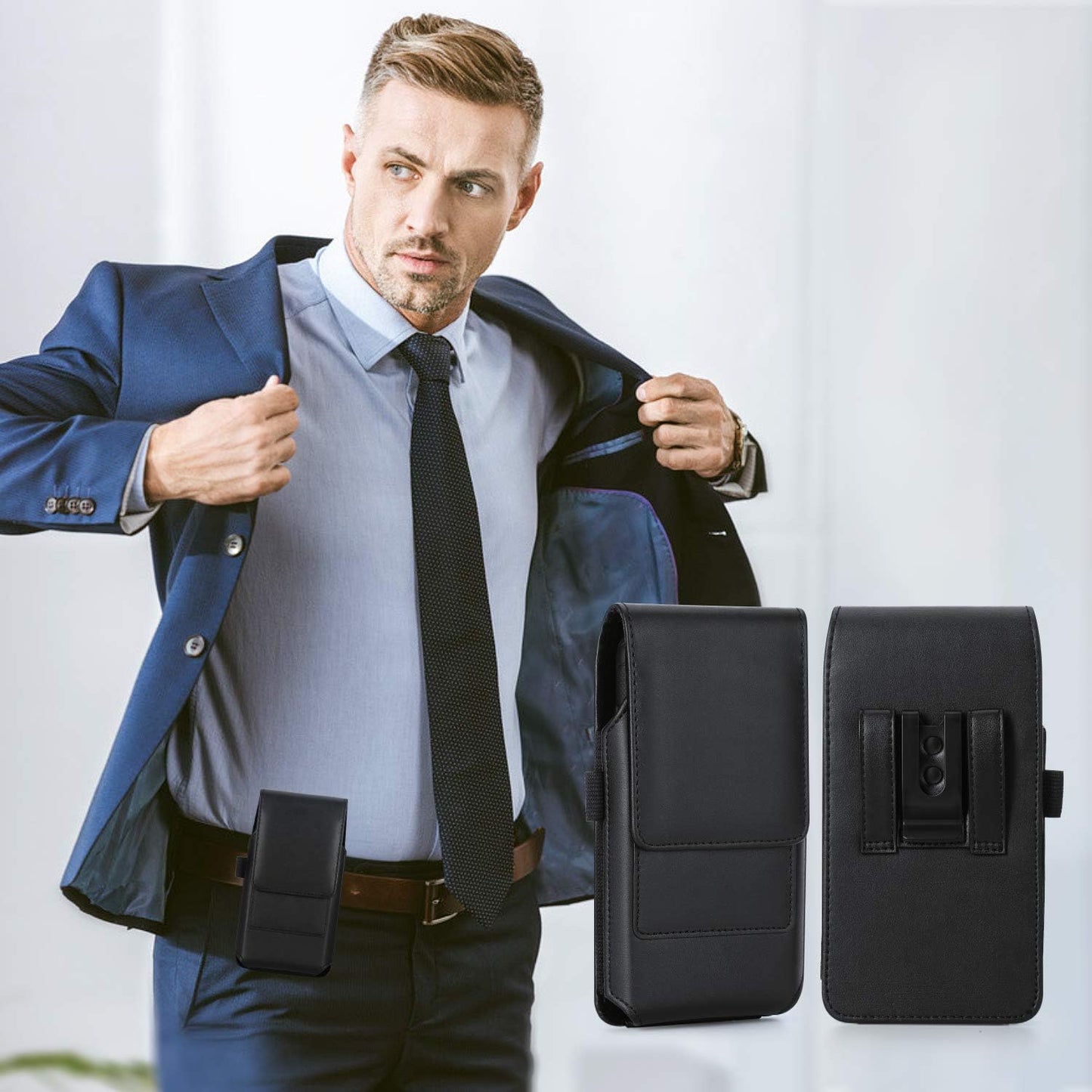 BECPLT Holster for Galaxy S25 Ultra 5G S24/S23/S22/S21/S20 Ultra Belt Holster Black Cell Phone Holder Belt Clip Holster Case Phone Pouch Belt Pouch Cover